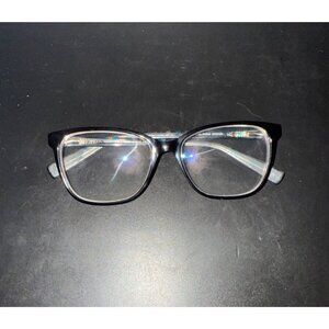 Genevieve Paris Modern Realize Black Teal Marble Eye Glasses 54-15-140